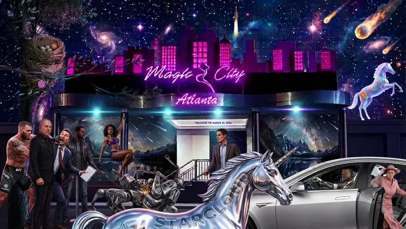 Starcloud Unicorn at Magic City Atlanta Exterior