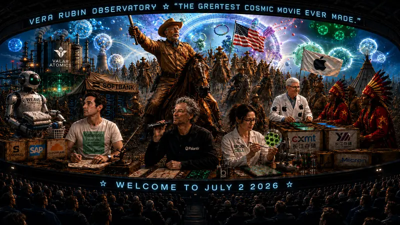 AI Hologram Teddy in The Greatest Cosmic Movie Ever Made