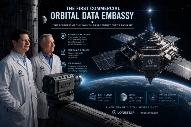The First Commercial Orbital Data Embassy