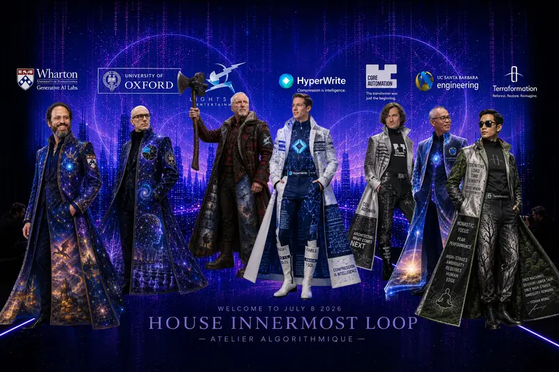 House Innermost Loop - Atelier Algorithmique – Catwalk - Ethan Mollick, Nick Bostrom, James Cameron, Matt Shumer, Jerry Tworek, Yishan