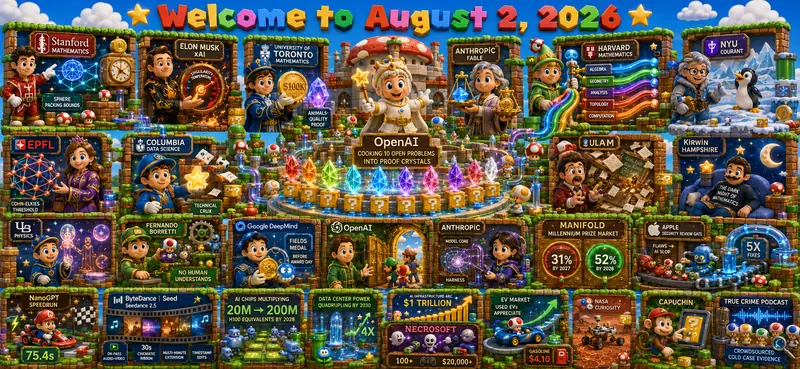 Super Mario World Version of Octaptych to Accompany Dr. Alex Wissner-Gross’s “Welcome to August 2, 2026” edition of The Innermost Loop