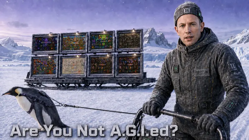 Are You Not A.G.I.ed? Innermost Loop Arctic Penguin Sled “Welcome to August 2, 2026” Gallery