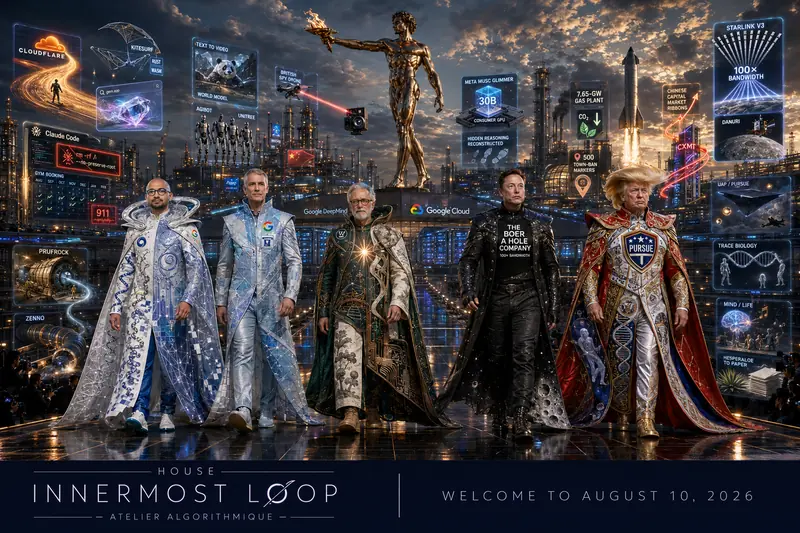 House Innermost Loop – AI Maximalist Version - Demis, Tim O’Reilly, and Jeff Dean Catwalk