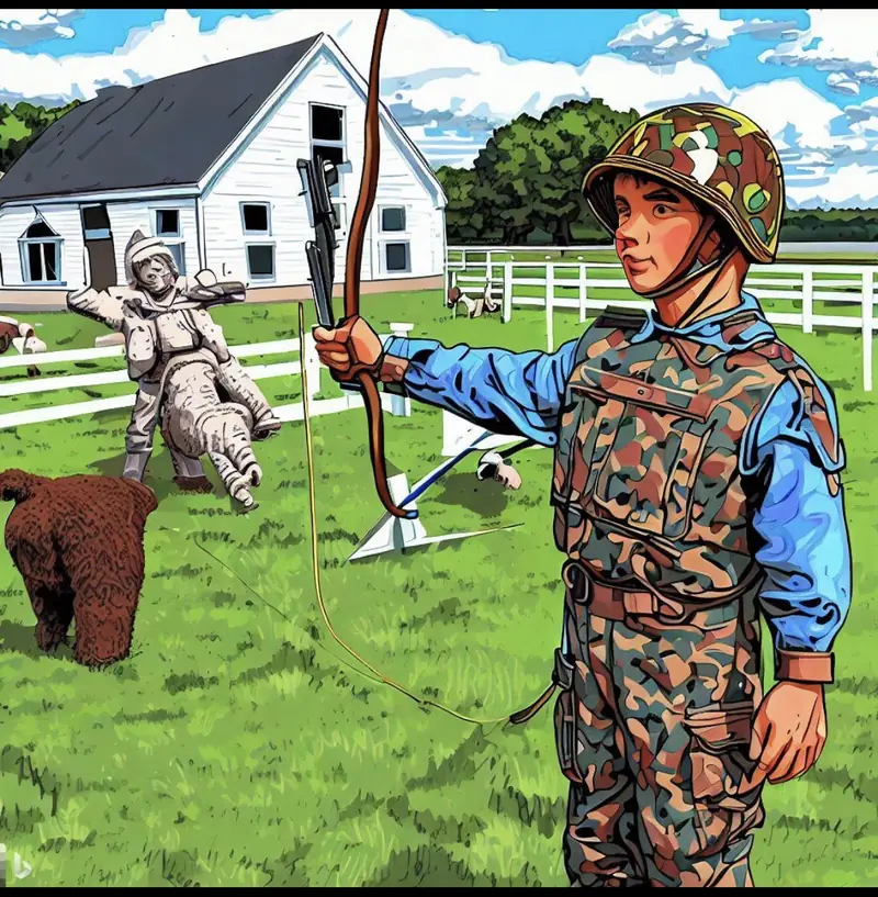 The Homestead Cosmopilots at Archery Practice