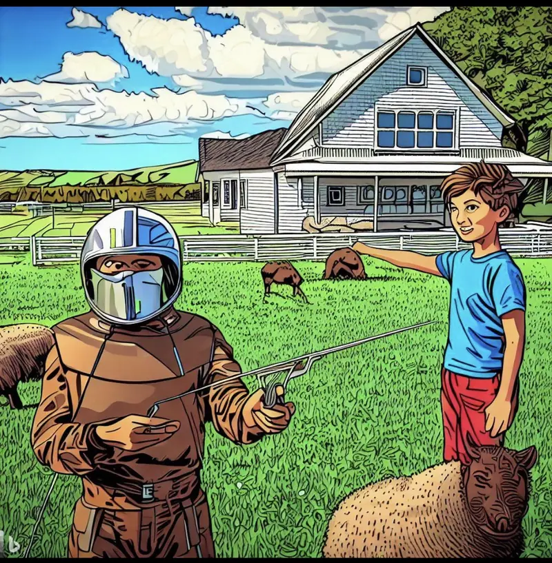 The Pioneer with the Crimson Helmet